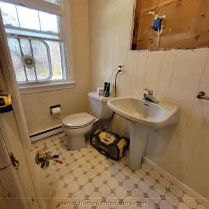Pine St. hall bathroom. Before